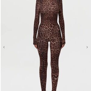 Naked Wardrobe Leopard Print Jumpsuit